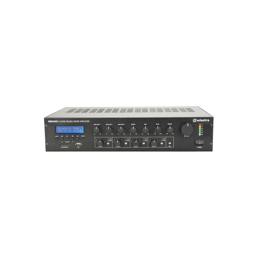 100V Mixer Amplifier with 4-zone Paging - RM244V Mixer-amp