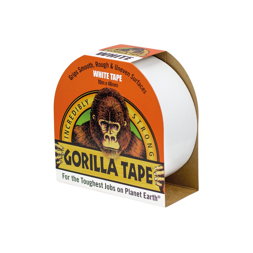 Gorilla Duct Tape - White 10m - GTW10