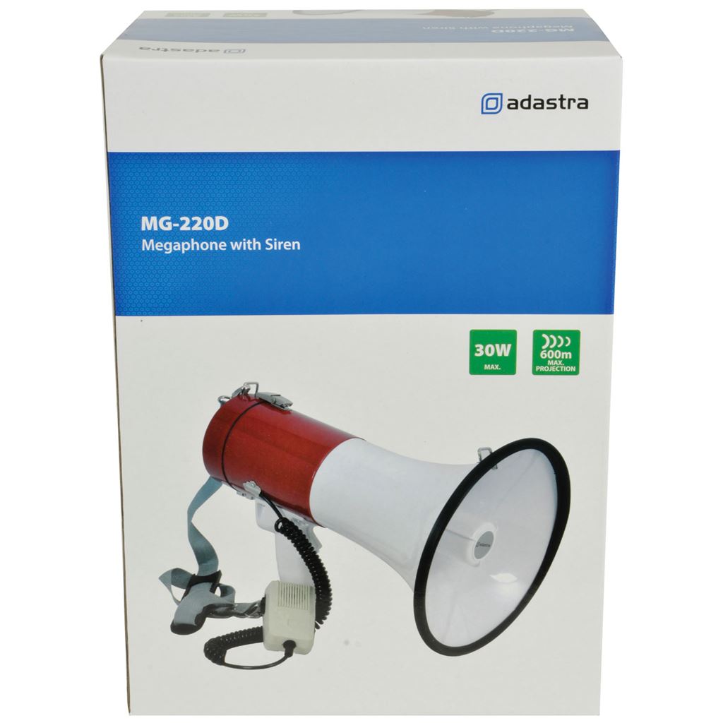 Megaphone (30W max) with Siren - Siren - MG-220D