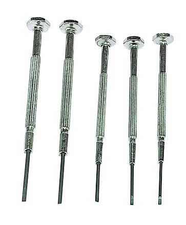 5 Piece Precision Flat Blade Screwdriver Set