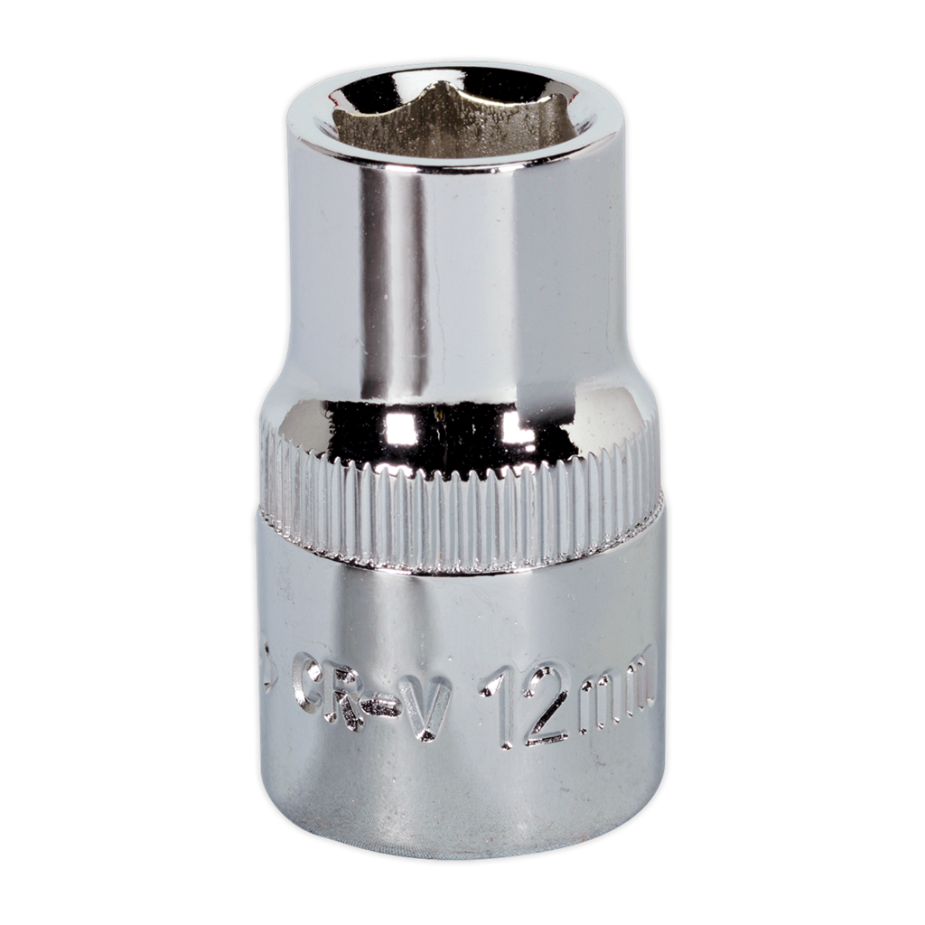 WallDrive&#174; Socket 12mm 1/2"Sq Drive Fully Polished