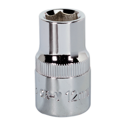 WallDrive&#174; Socket 12mm 1/2"Sq Drive Fully Polished