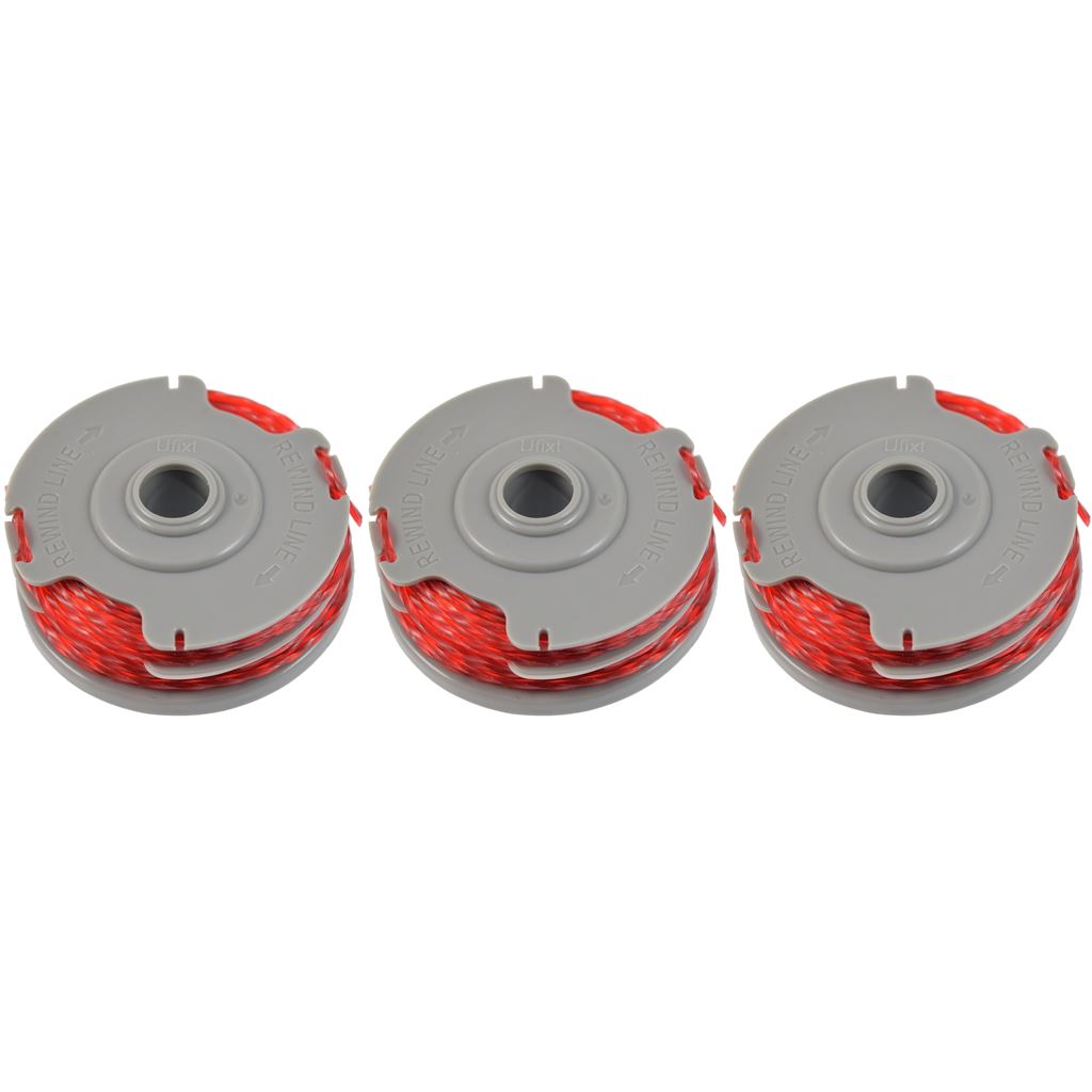 3 x Trimmer Strimmer Spool & Line Double Autofeed Compatible With Flymo FLY021