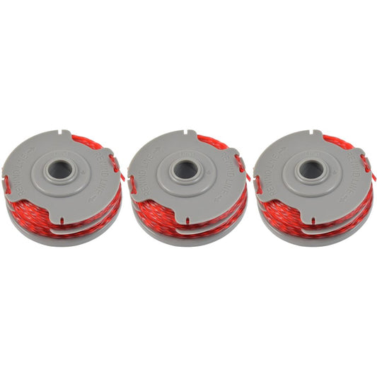 3 x Trimmer Strimmer Spool & Line Double Autofeed Compatible With Flymo FLY021