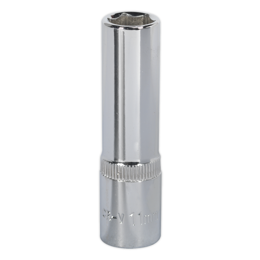 WallDrive&#174; Socket 11mm Deep 3/8"Sq Drive Fully Polished