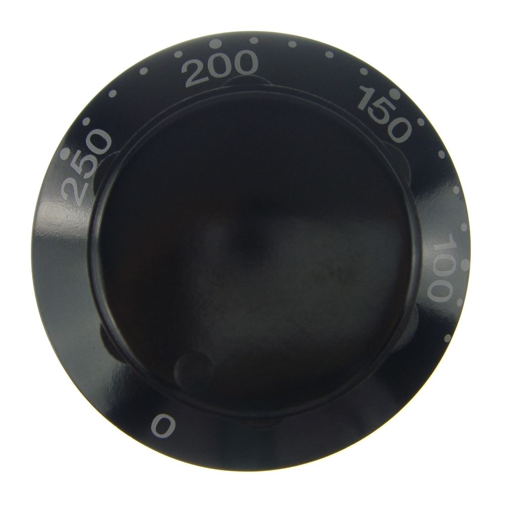 Control Knob Top Oven Black