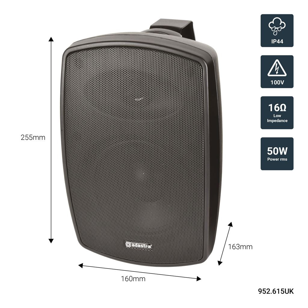 BHV Series IP44 Background Speakers 100V - BH5V-B Black