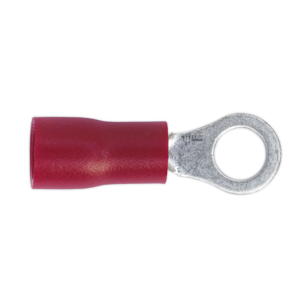 Easy-Entry Ring Terminal &#216;4.3mm (4BA) Red Pack of 100