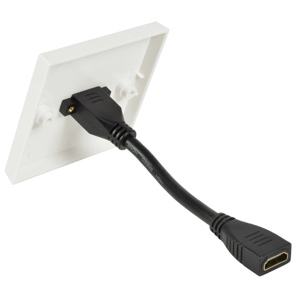 HDMI Wallplate with Female Tail