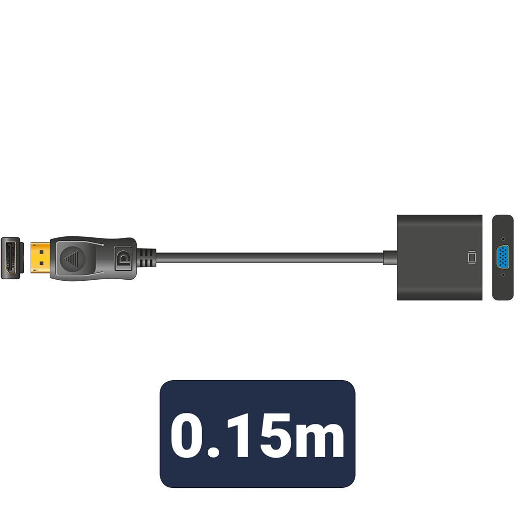 Adaptor Lead Display Port Plug – VGA Socket