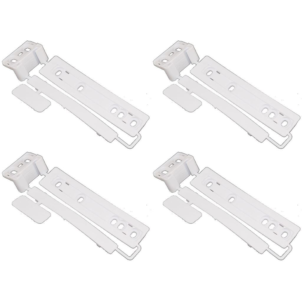 4 x Universal Integrated Sliding Door Hinge Mounting Kit