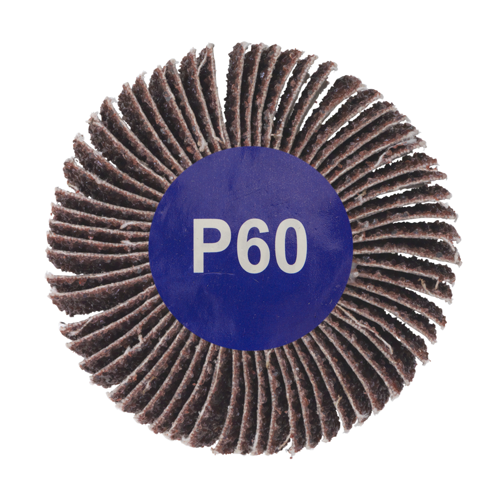 Flap Wheel &#216;50 x 25mm 60Grit 6mm Shaft