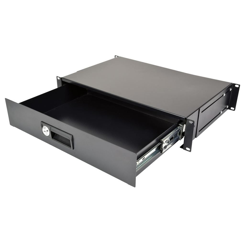 19" Lockable Rack Drawer Units - 2U - 19RD2U