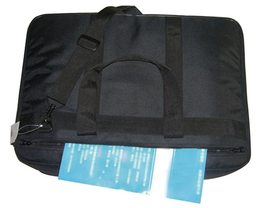 Black Fabric DJ Padded CD Bag - Holds 50 CDs