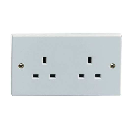 2 Gang 13 A Socket. Bulk