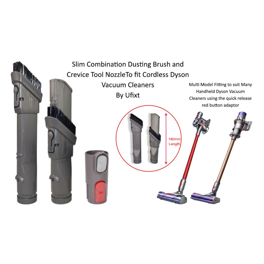 Dyson Cordless Vacuum Cleaner Slim Combination Dusting Brush and Crevice Tool Nozzle