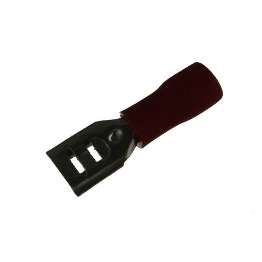 Crimp terminal, female blade, 0.5 - 1.5mm&Oslash; cable, Red, 4.75mm