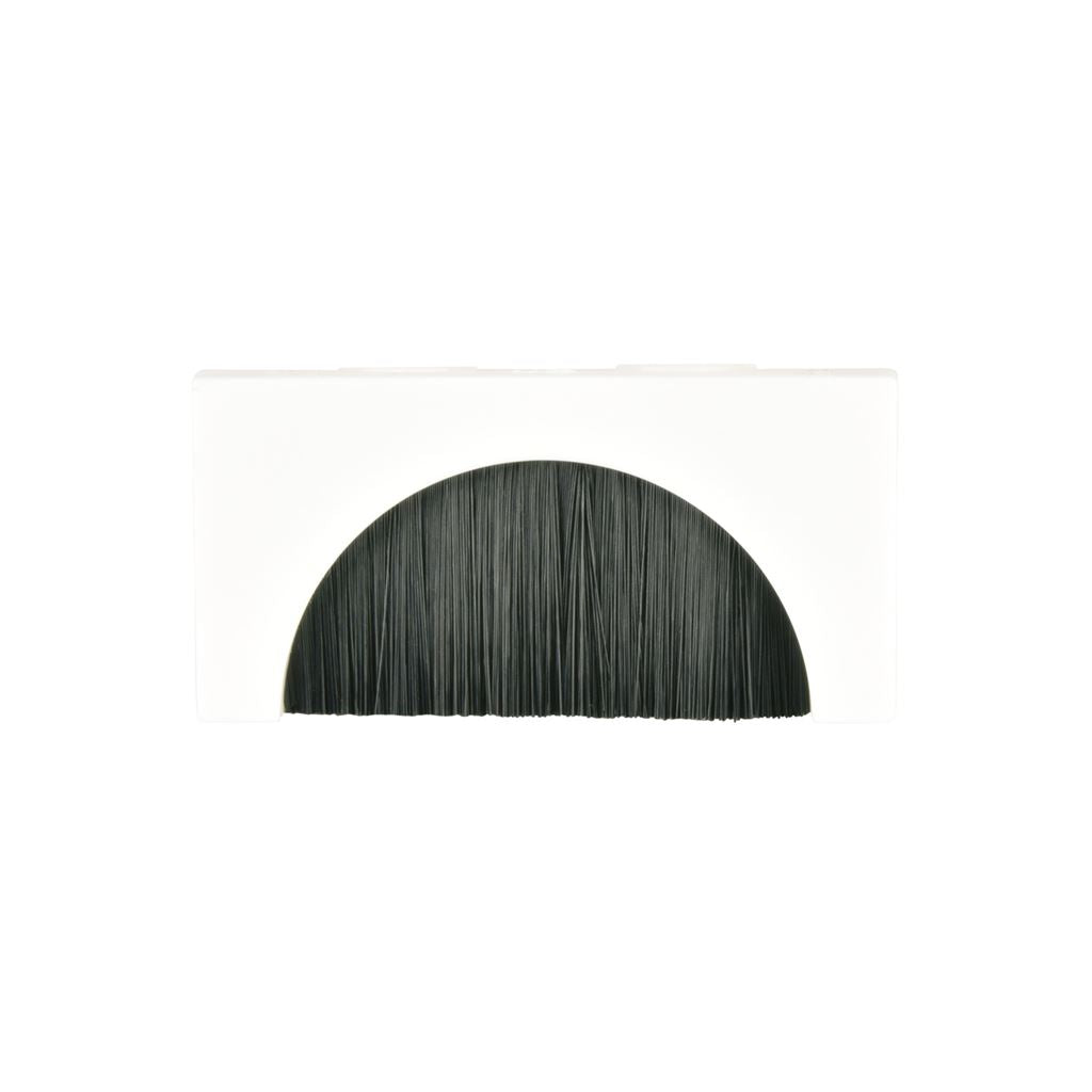 Wall Plate Module - Brush Filled Aperture - 25 x 50mm