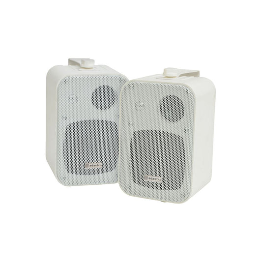 100V Line Background Speakers 4 Inch - 4" 30W White Pair - B30V-W