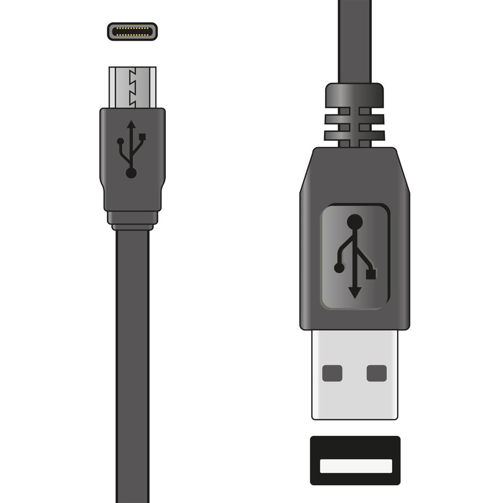 USB Type-C Short Sync & Charge Flat Cable 20cm