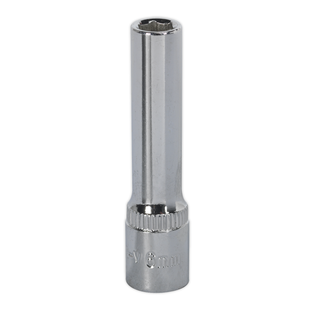 WallDrive&#174; Socket 6mm Deep 1/4"Sq Drive Fully Polished