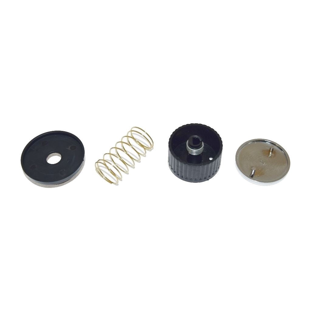 Universal Oven Cooker Hob Knob Dial Pack of 4 Black/Silver