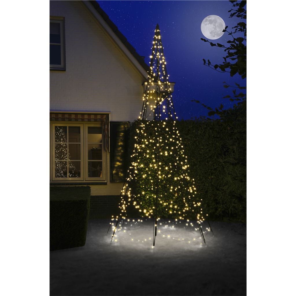 FAIRYBELL Outdoor Christmas Tree - 4M 640 LED lights create a beautifully illuminated Christmas tree