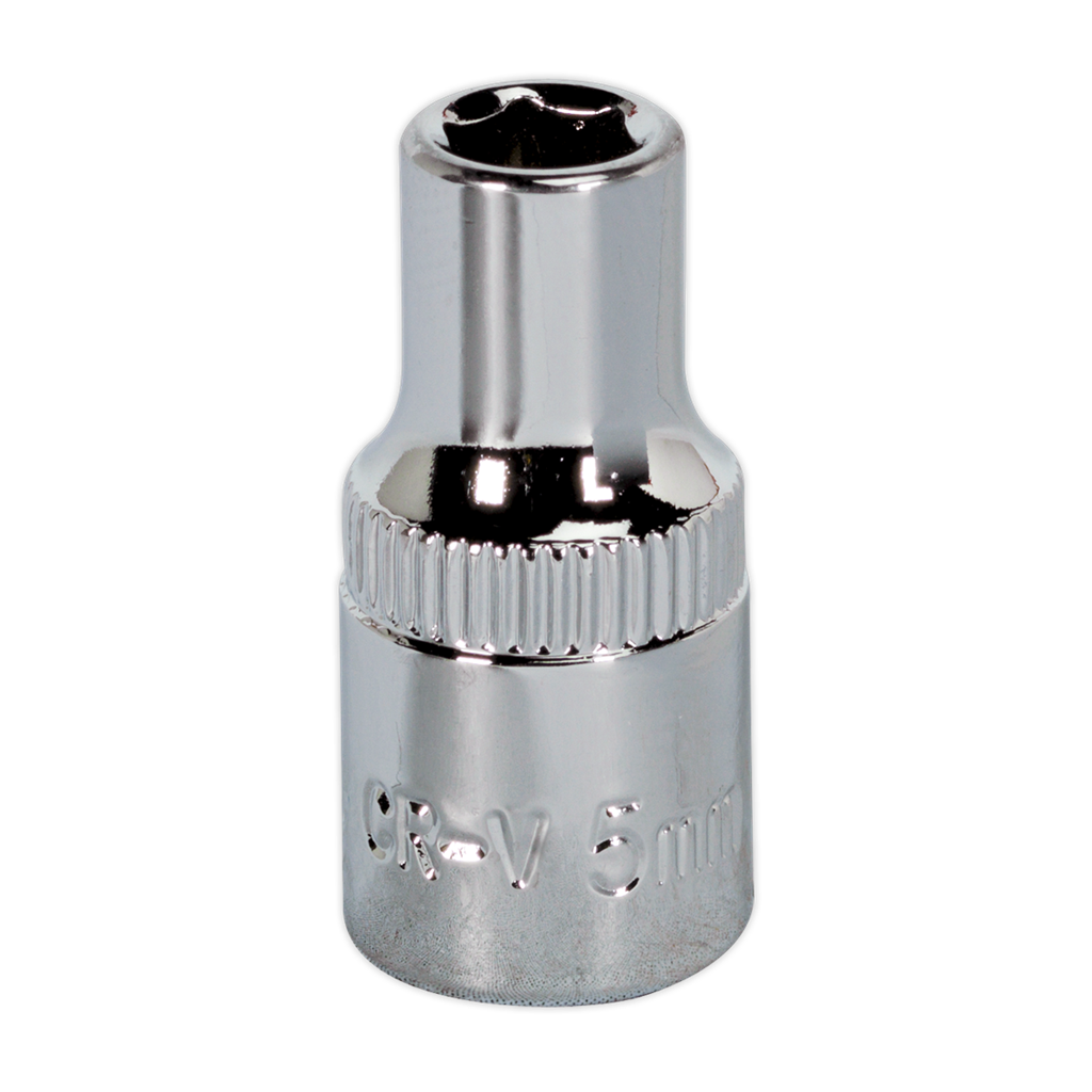 WallDrive&#174; Socket 5mm 1/4"Sq Drive Fully Polished