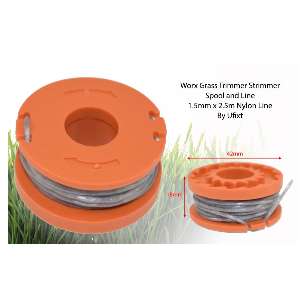 Worx Grass Strimmer Trimmer Spool and Line 1.5mm x 2.5m