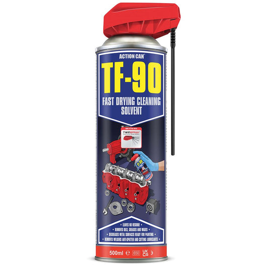 TF-90 Fast Drying Cleaning Solvent TwinSpray 500ml - Cleaner TS