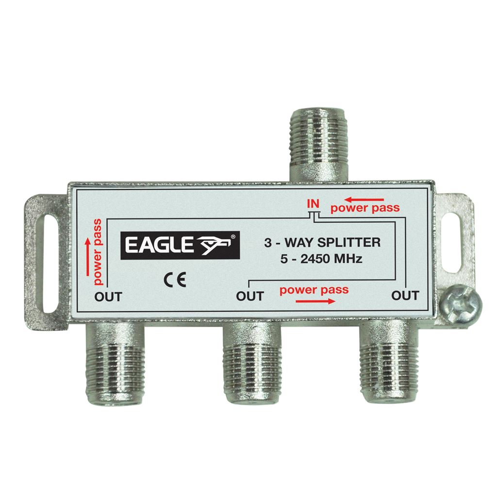 2.45 GHz Satellite Splitter with DC Pass