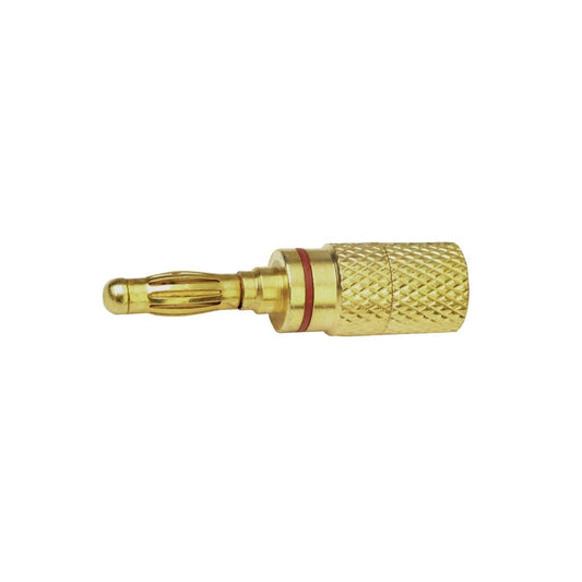 4 mm High Quality Gold Plated Banana Plug with Colour Coded Band