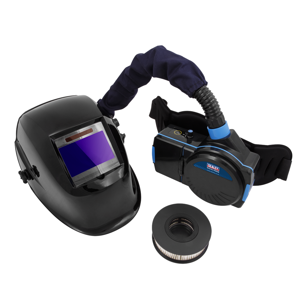 Welding Helmet with TH1 Powered Air Purifying Respirator (PAPR) Auto Darkening