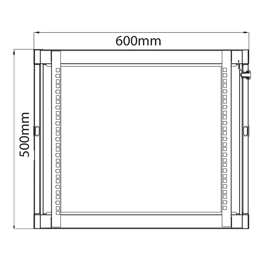 19" Rack Cabinets - 9U x 600mm Deep - RC9U600