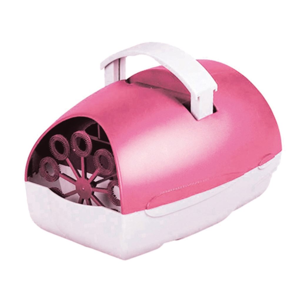 Party Time Battery Operated Bubble Machine in Pink