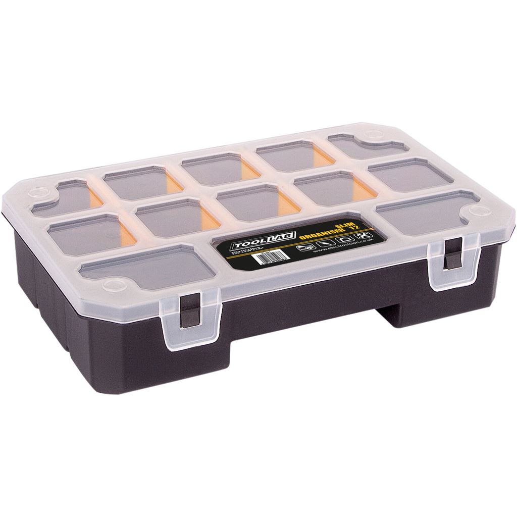 12 Compartment Slim Organiser Box