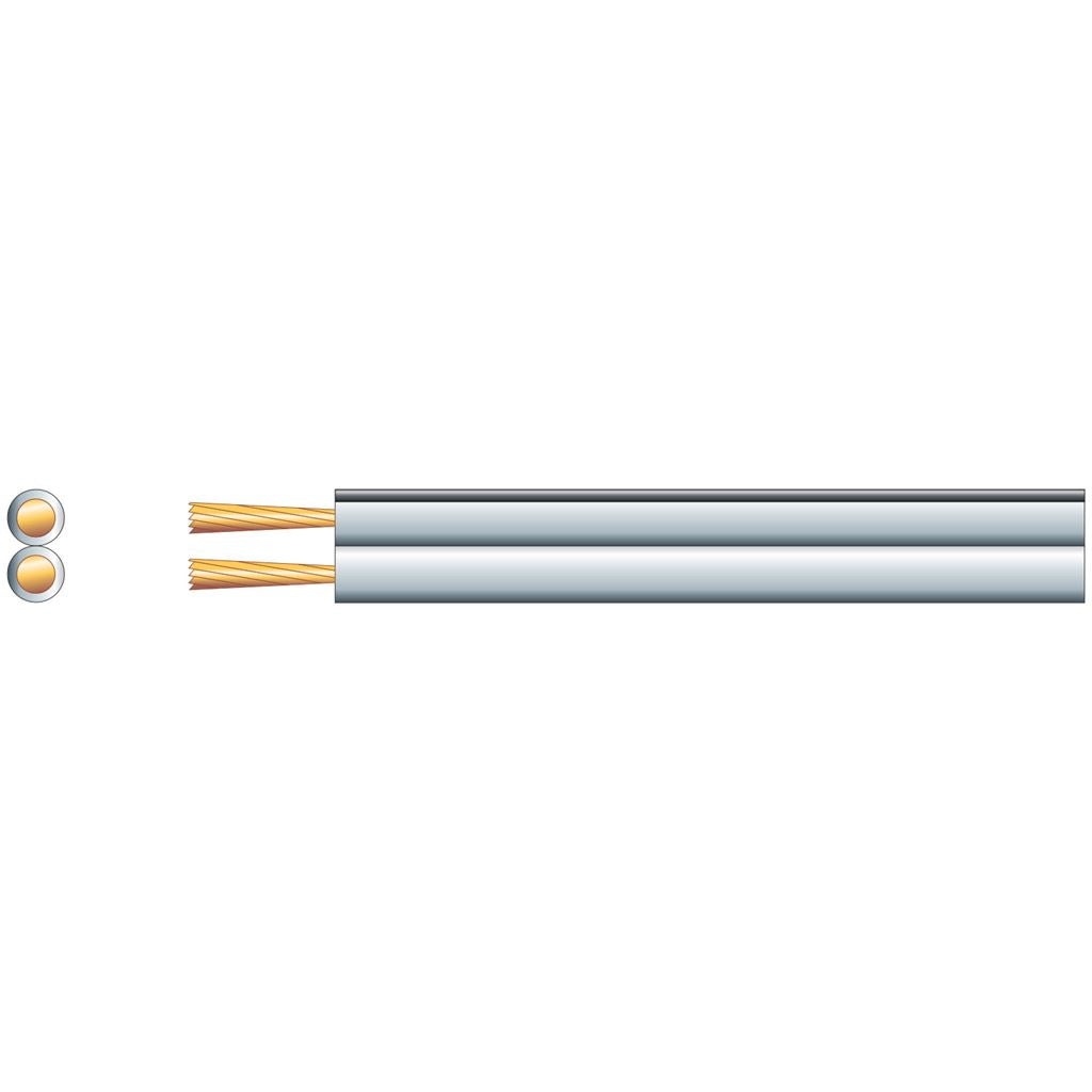 Economy Fig 8 Speaker Cable - CCA - Cable, 2 x (79 x 0.2mm&#216;)