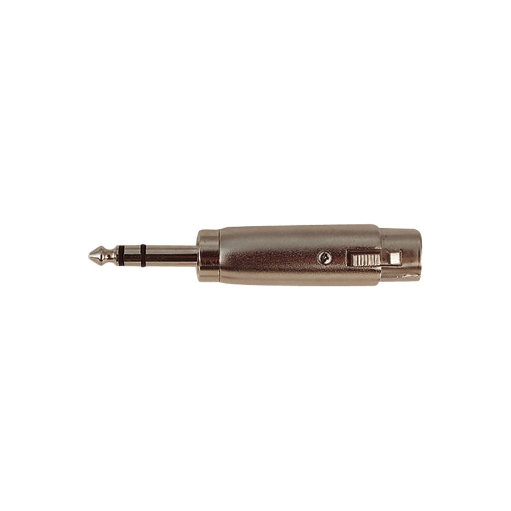 3 Pin XLR Female to 6.35 mm Stereo Plug Adaptor