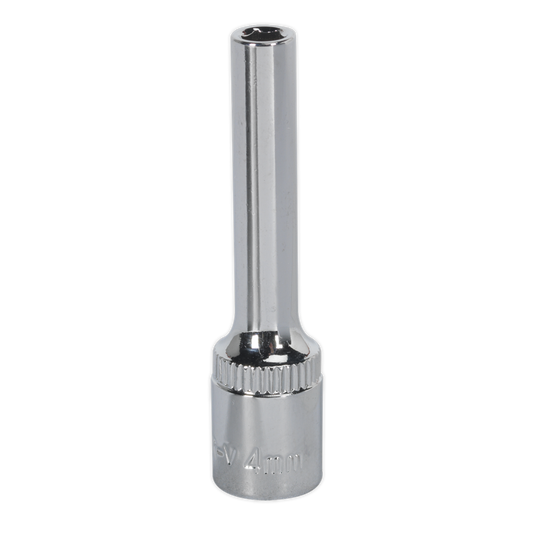 WallDrive&#174; Socket 4mm Deep 1/4"Sq Drive Fully Polished