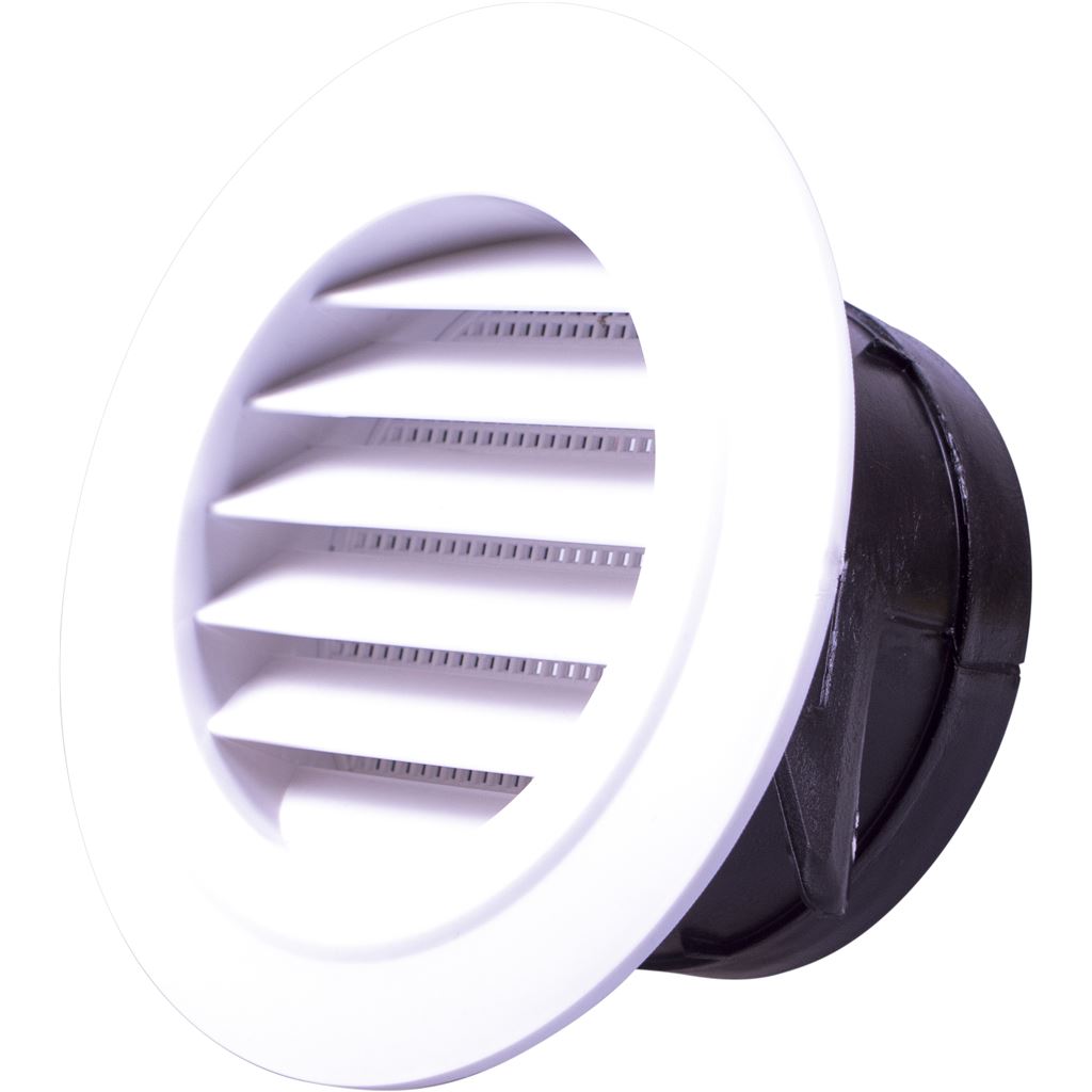 Wall Air Vent with Inner Mesh - 100mm Diameter