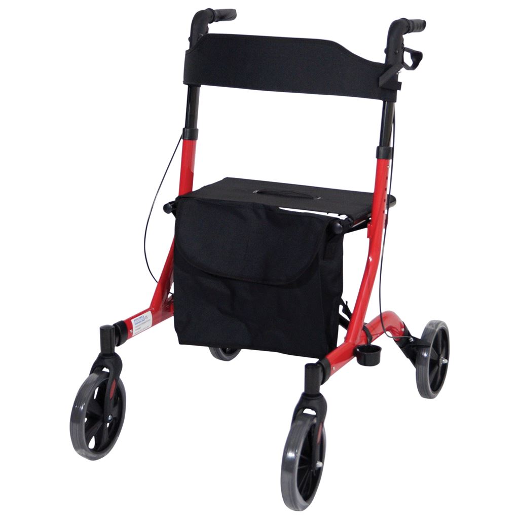 Deluxe Ultra Lightweight Folding 4 Wheeled Rollator