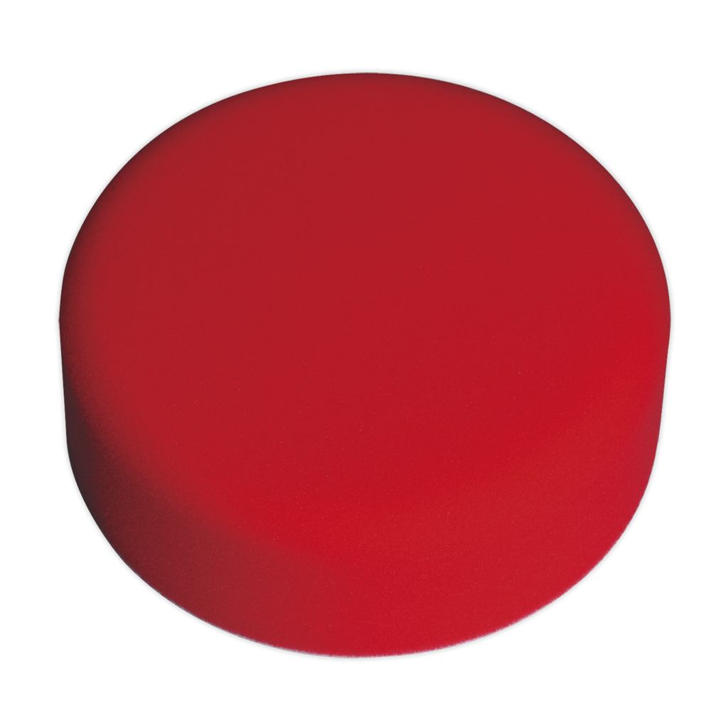 Buffing & Polishing Foam Head Hook-and-Loop &#216;150 x 50mm Red/Ultra-Soft