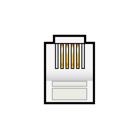 RJ12 Modular Plug (6P6C) - Crimp