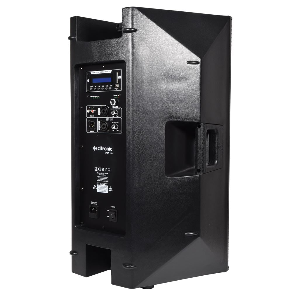 CASA Active PA Cabinets with DSP, USB/SD and Bluetooth - CASA-15A 15" 350W RMS + USB/SD/BT