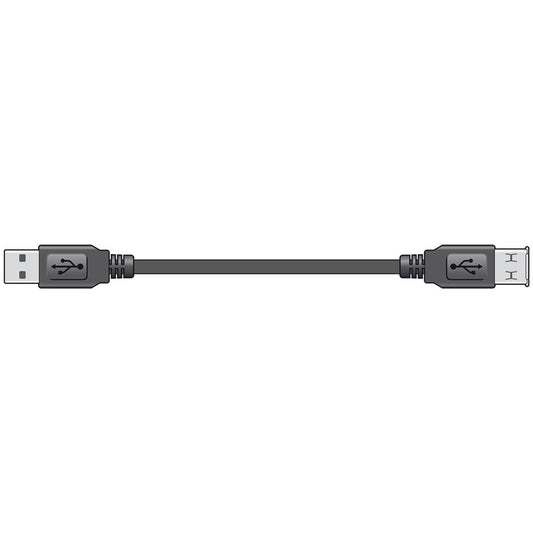 USB 2.0 Type A Plug to Type A Socket Leads - 5.0m