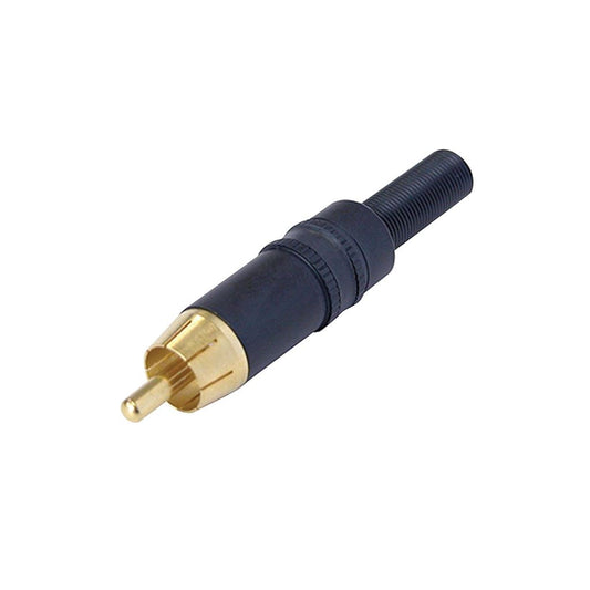 REAN NYS373 Phono Plug with Gold Plated Contacts and Colour Coded Ring