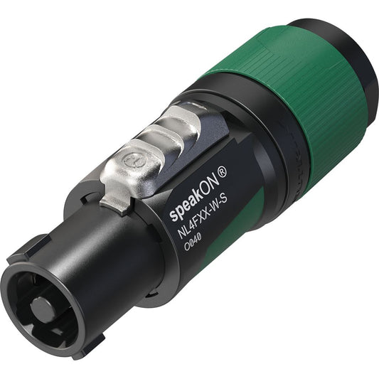 Neutrik&#174; NL4FXX Speakon Cable Connectors - NL4FXX-W-S Pole Plug
