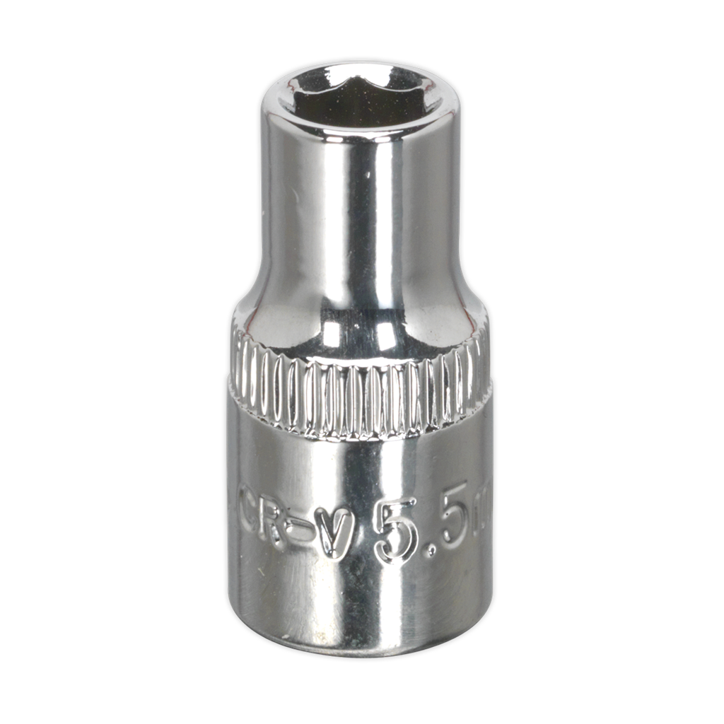 WallDrive&#174; Socket 5.5mm 1/4"Sq Drive Fully Polished