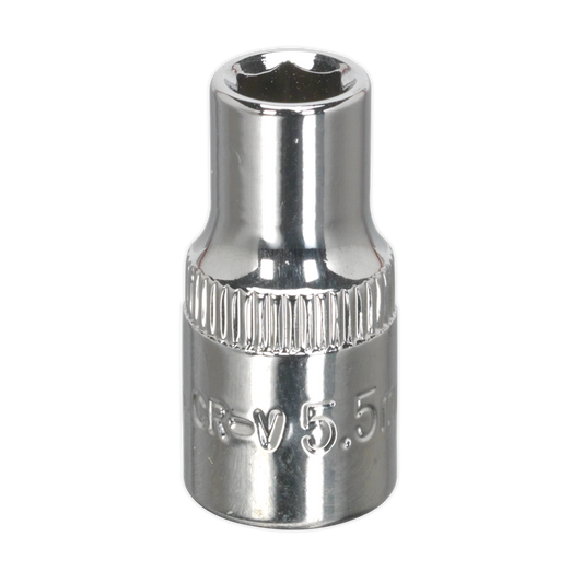 WallDrive&#174; Socket 5.5mm 1/4"Sq Drive Fully Polished