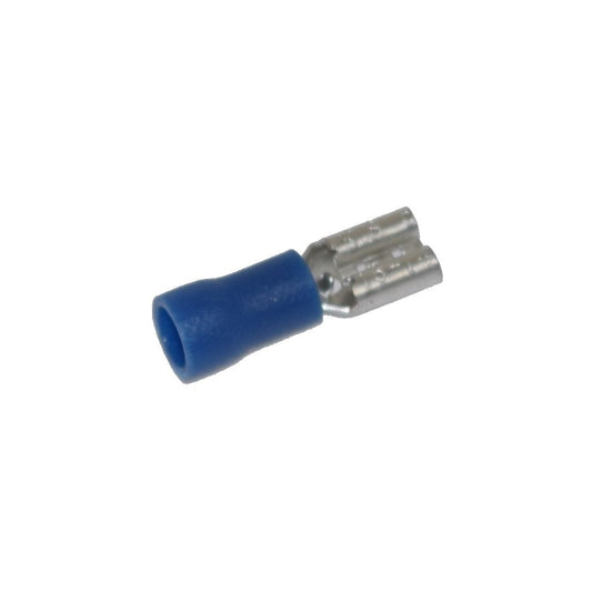 Crimp terminal, female blade, 1.5 - 2.5mm&#216; cable, Blue, 4.75mm